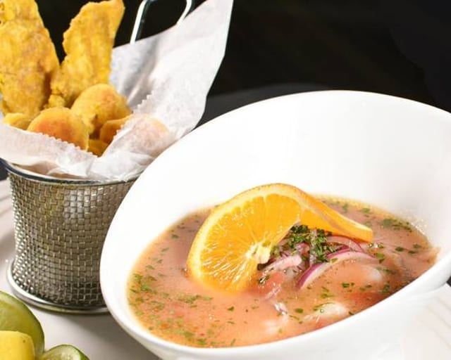 Ceviche De Camarón / Shrimp Ceviche.
