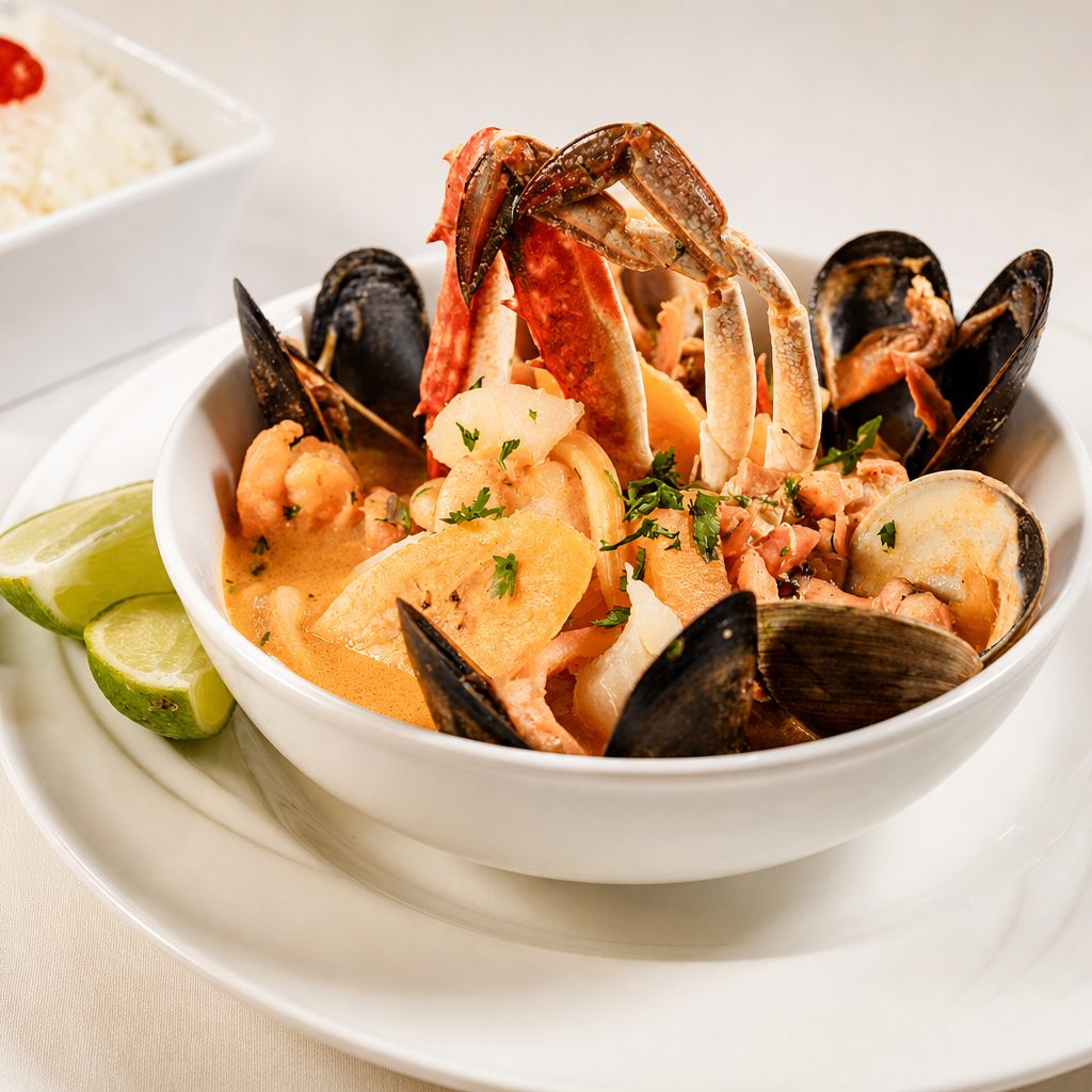 Sopa De Mariscos / Sea Food Soup.