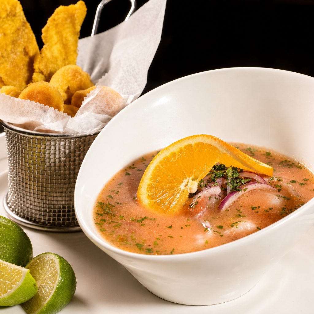 Ceviche De Camarón / Shrimp Ceviche.